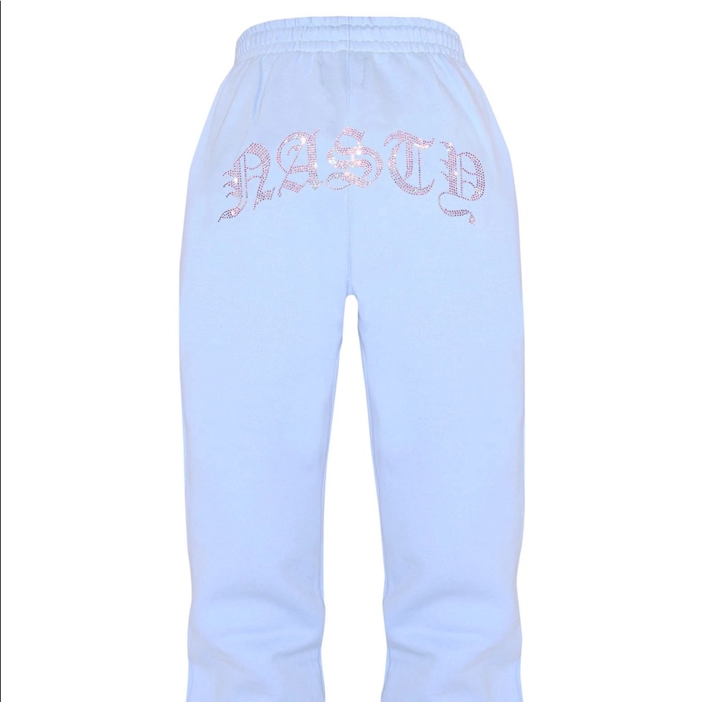 Nasty rhinestone sweat pants (matching hoodie on my profile)